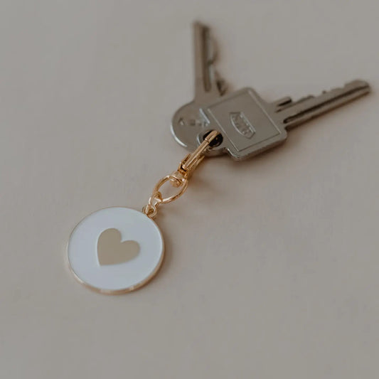 Sleutelhanger met gouden hartje