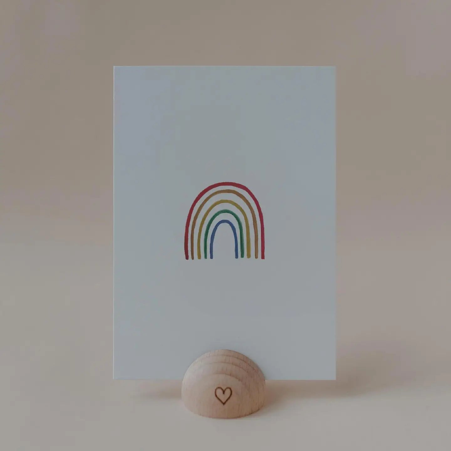 Wenskaart met regenboog