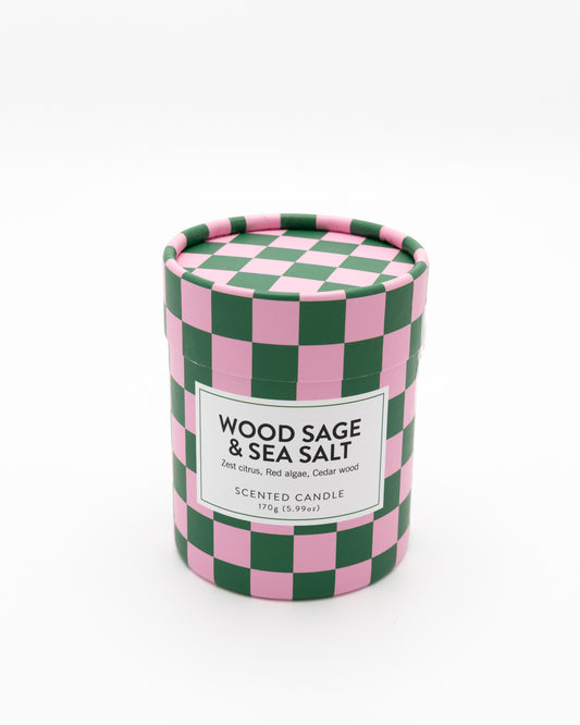 Geurkaars Wood Sage & Sea Salt