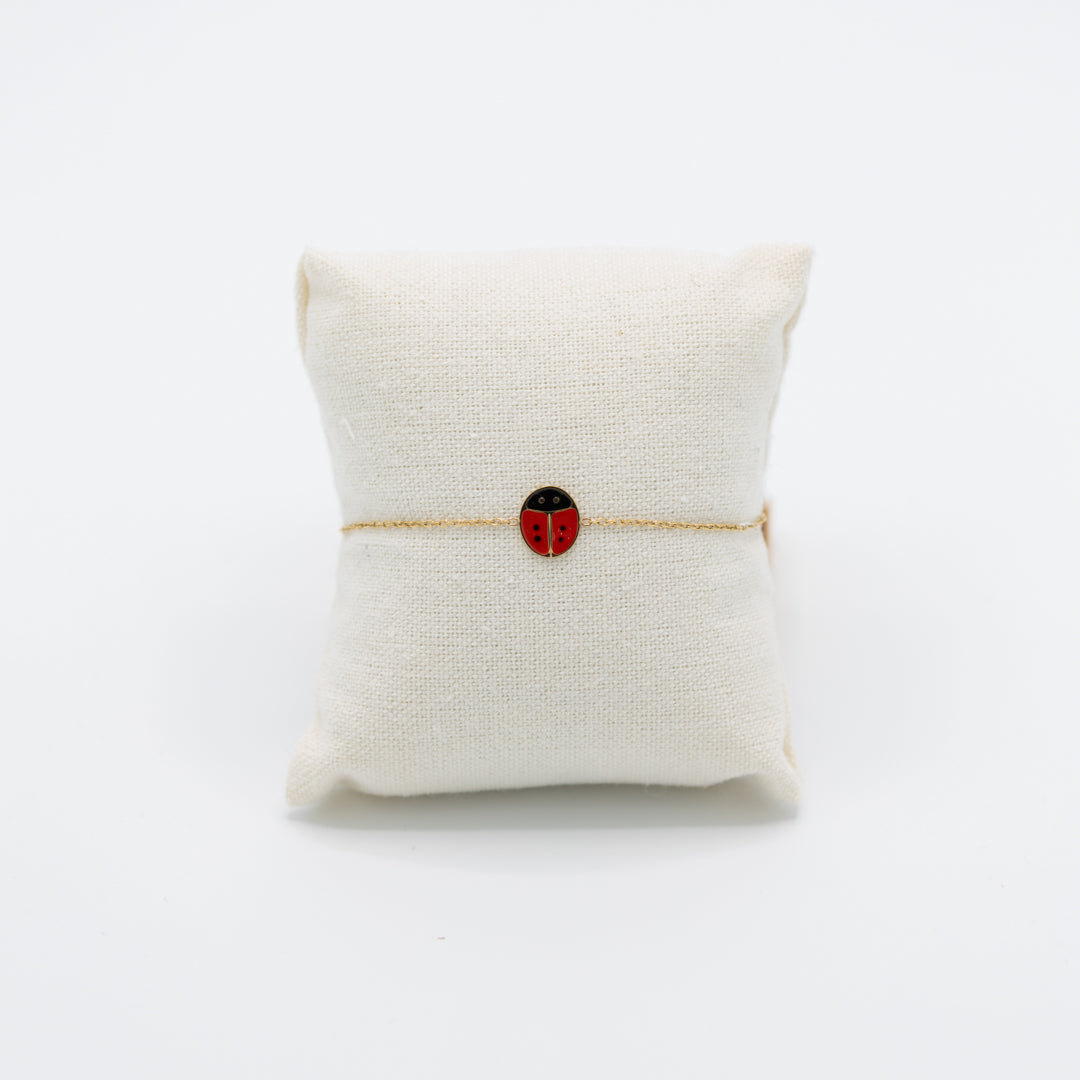 Armbandje met lieveheersbeestje
