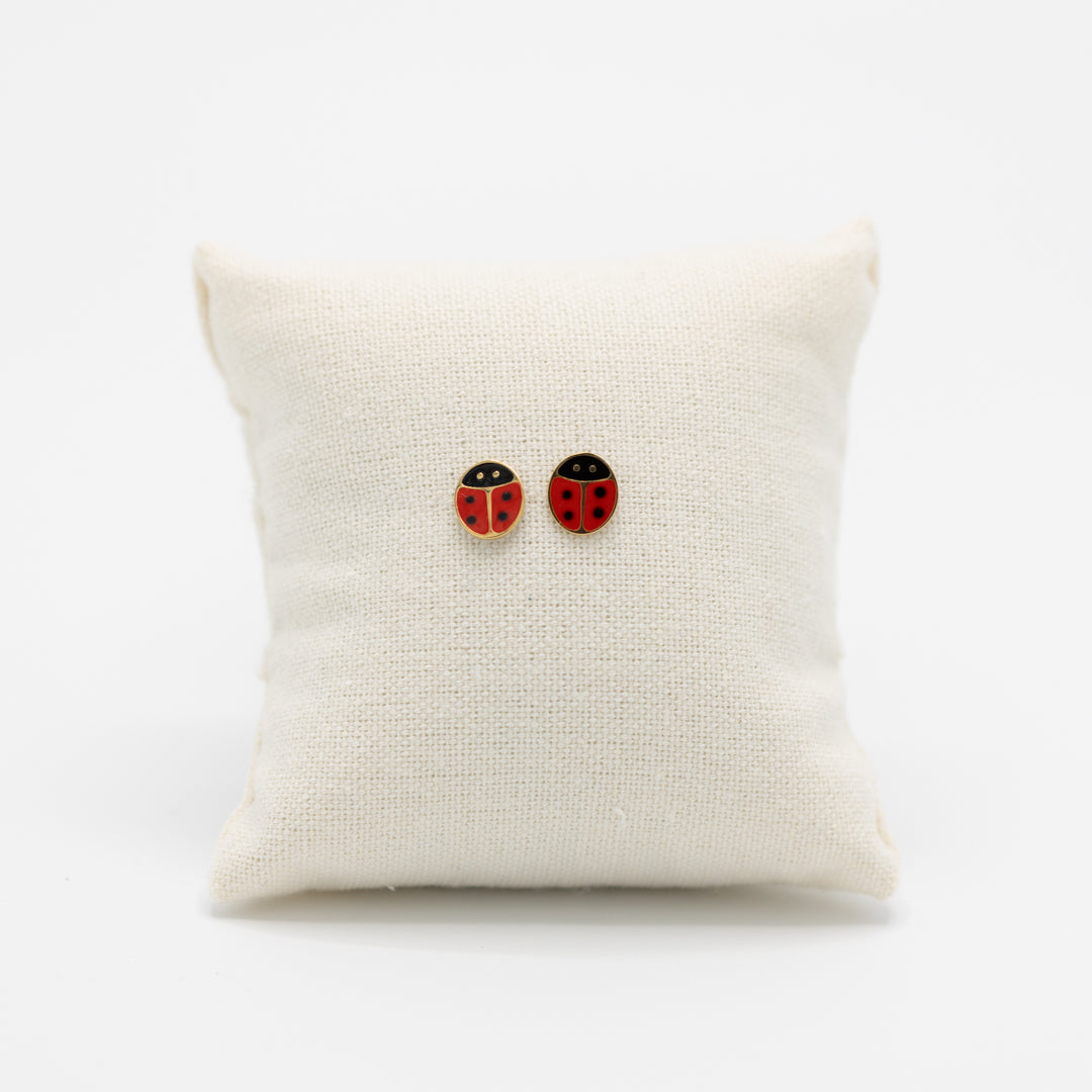 Lieveheersbeestjesoorbelletjes
