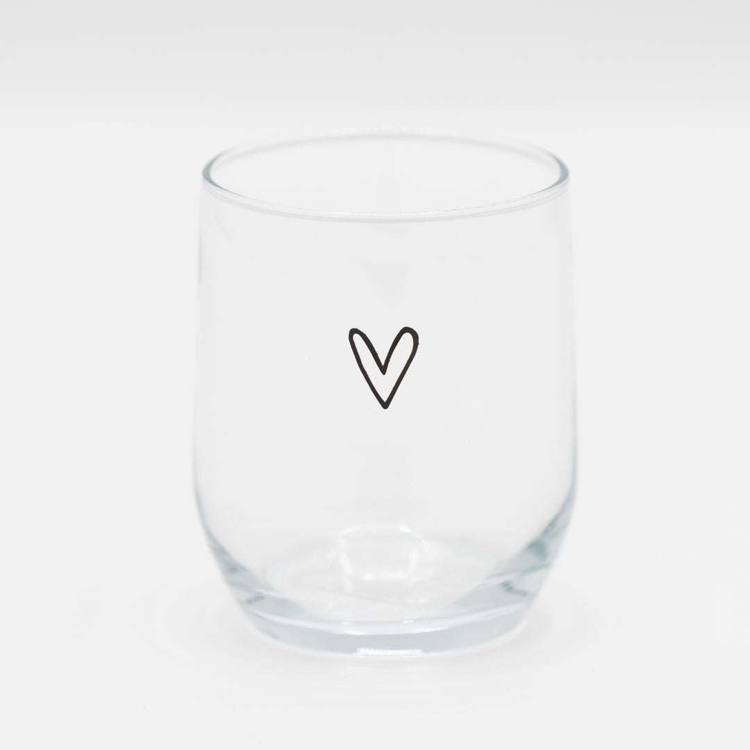 Drinkglas met hartje