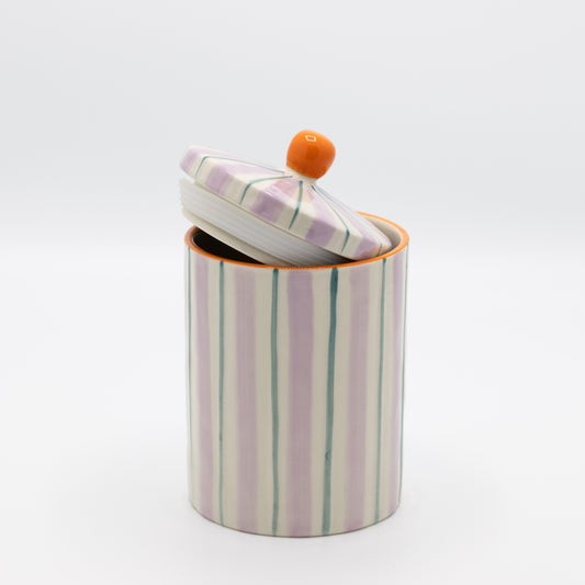 Leuke pot in vrolijke tinten
