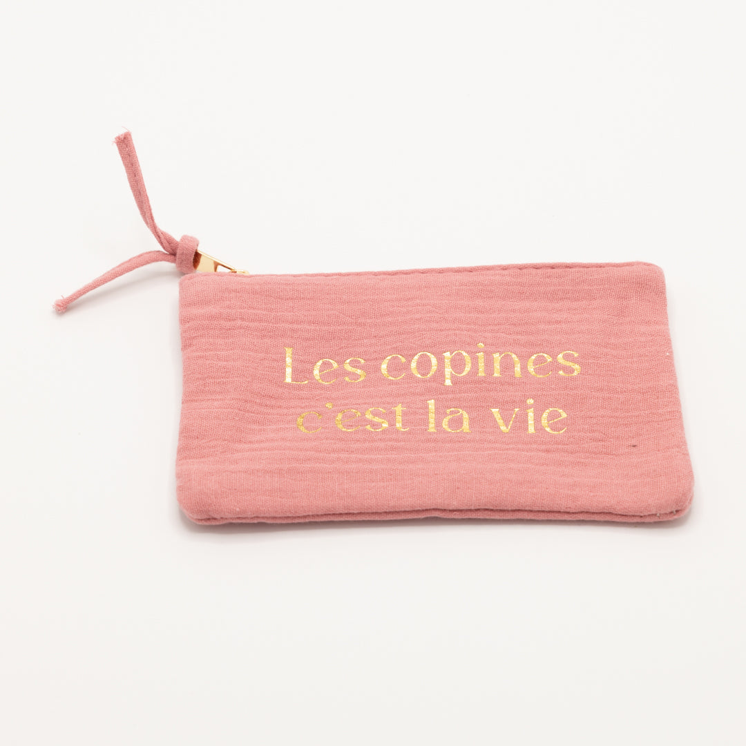 Etui - Les copines, c'est la vie (roze)