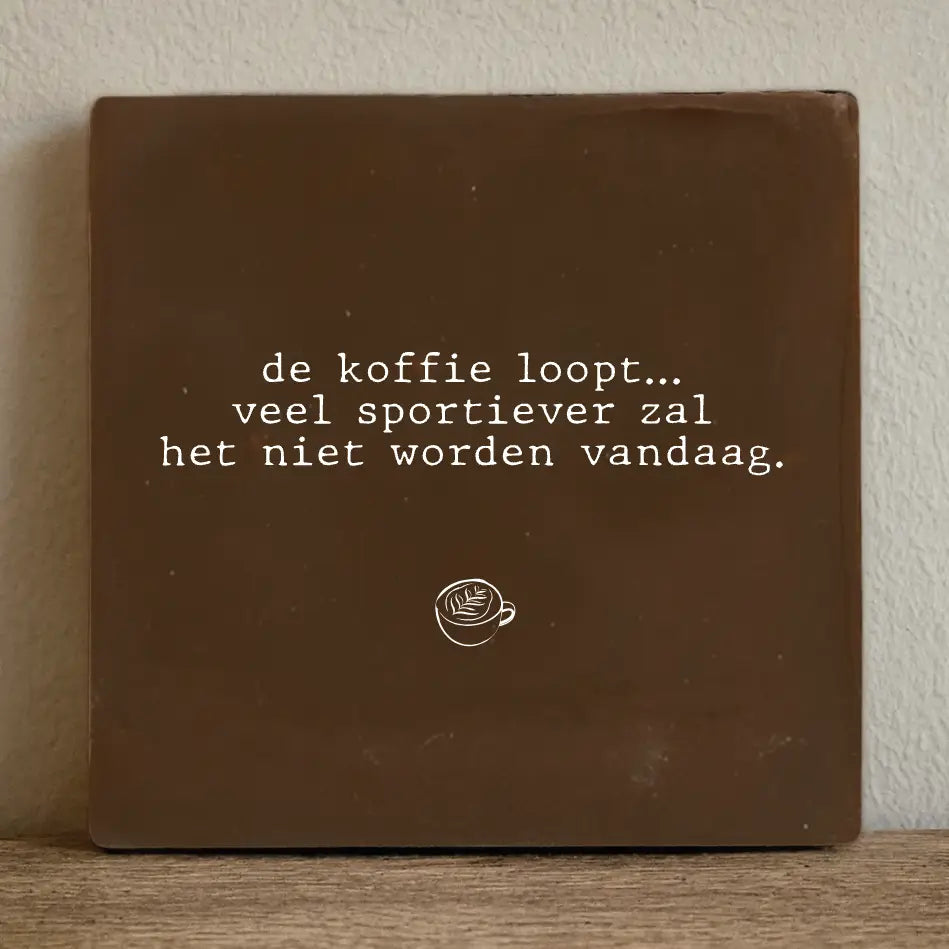 Tegel - De koffie loopt ...