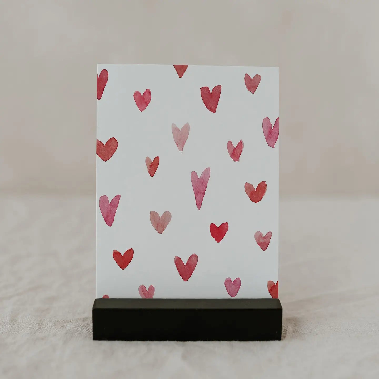 Wenskaart met hartjes