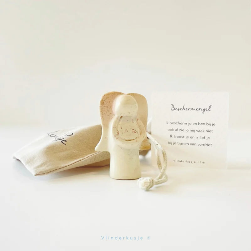 Beschermengel - in lief zakje met minikaartje