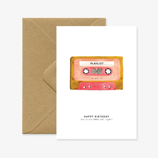 Verjaardagskaart met Tape