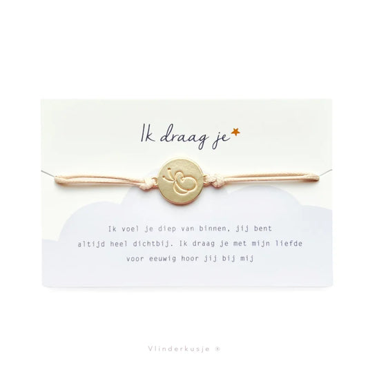 Armbandje 'Ik draag je' - voor jong en oud