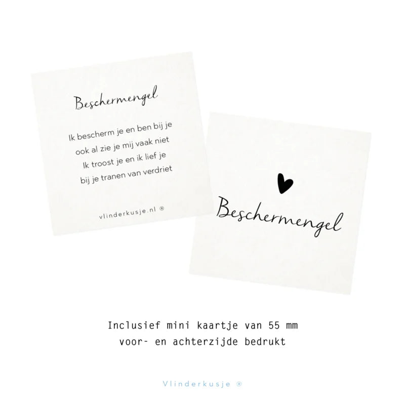 Beschermengel - in lief zakje met minikaartje