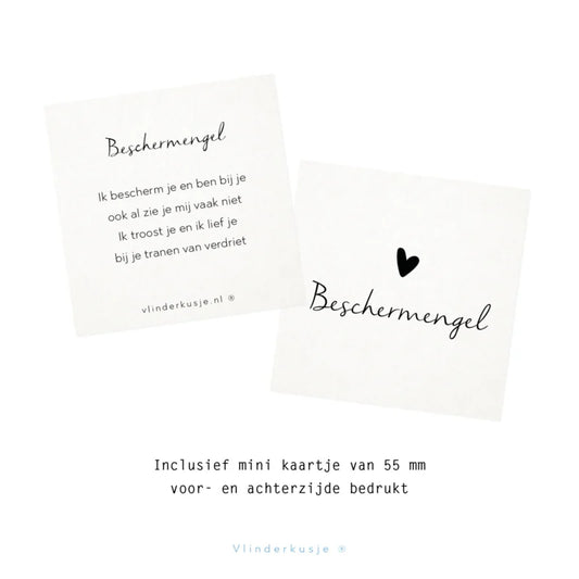 Beschermengel - in lief zakje met minikaartje