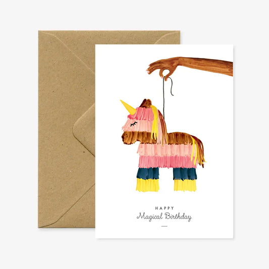 Verjaardagskaart met Pinata