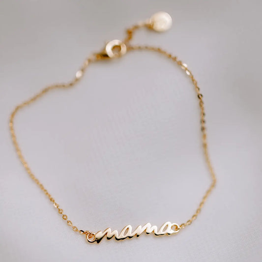 Armbandje "mama" (goud)