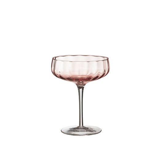 Champagne / cocktailglas (lichtroze)