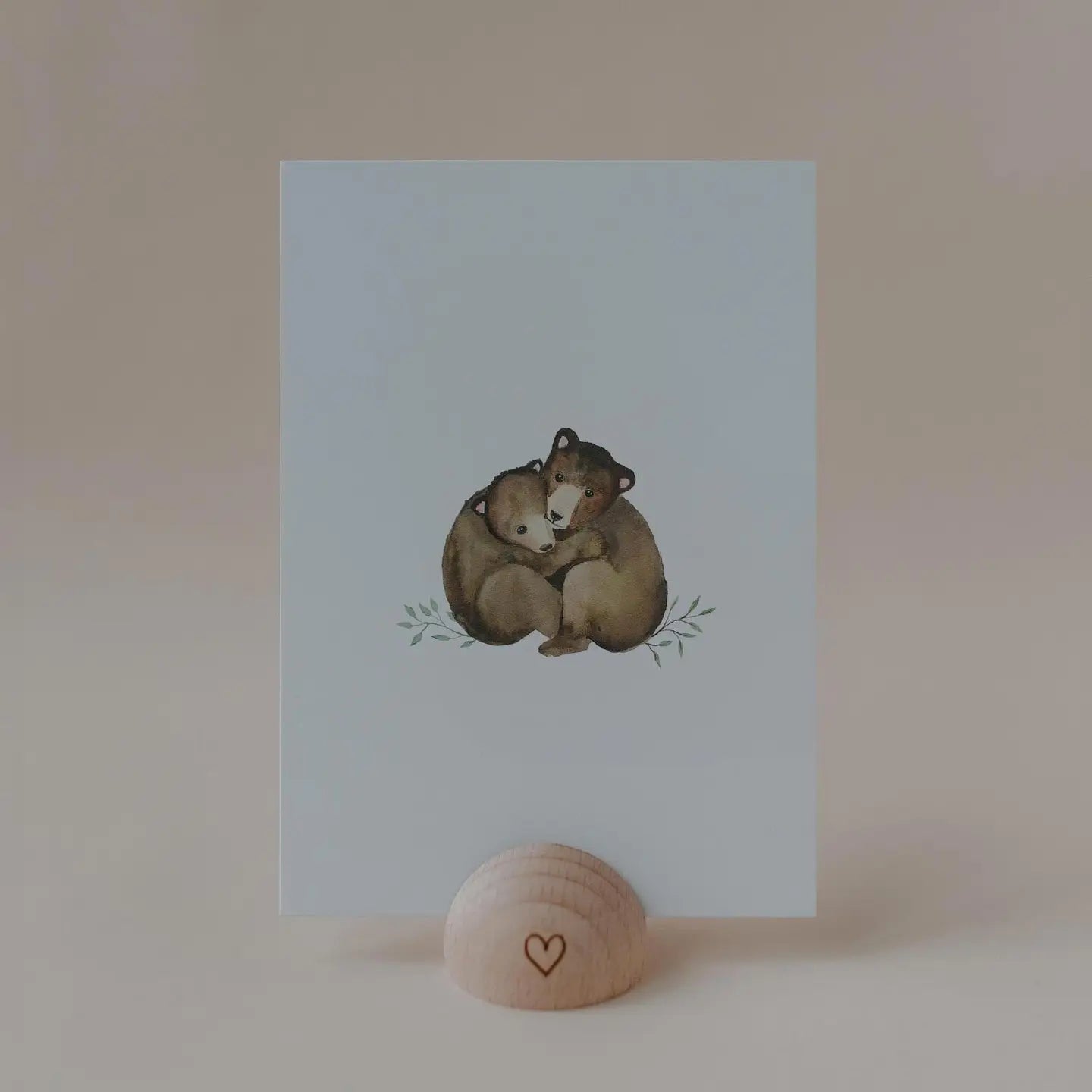 Wenskaart met beertjes