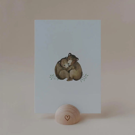 Wenskaart met beertjes