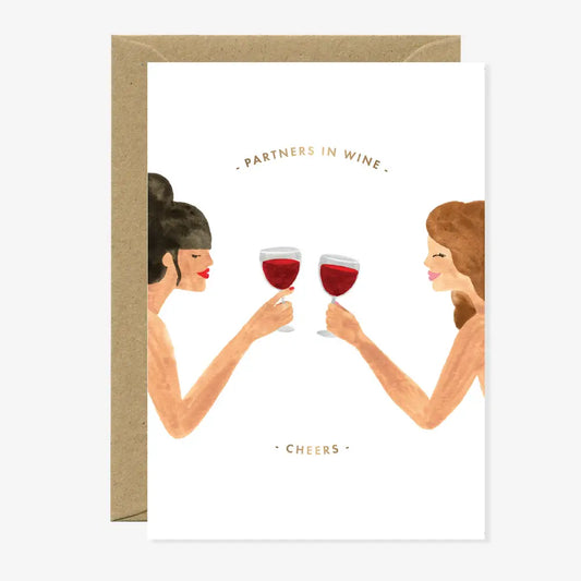 Wenskaart  Partners in Wine