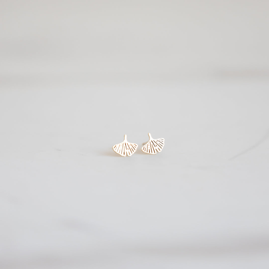 Oorbellen (set van 2) - Ginko Blaadjes