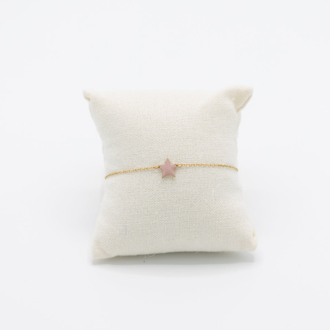 Armbandje met roze sterretje