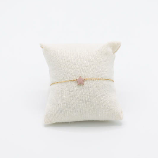 Armbandje met roze sterretje
