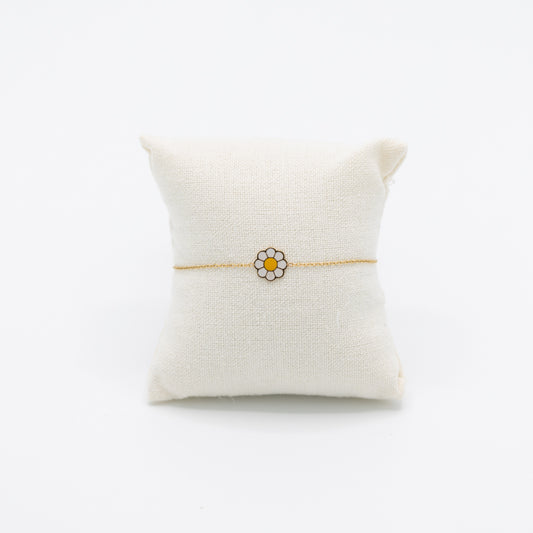Armbandje met madeliefje