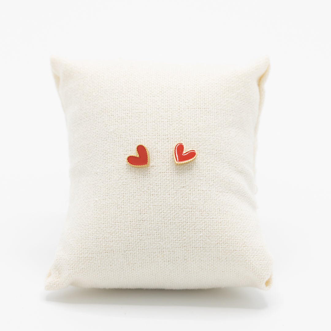 Set studs - rood hartje