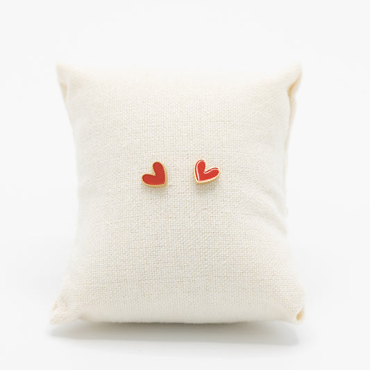 Set studs - rood hartje