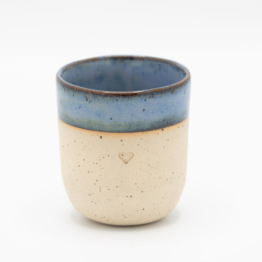 Mok (blauw) - hartje