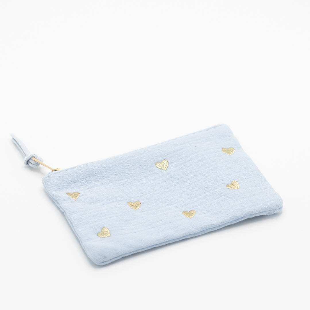 Etui met gouden hartjes