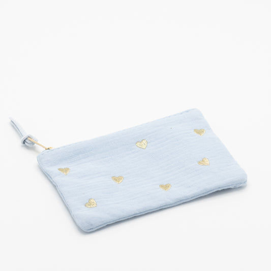 Etui met gouden hartjes