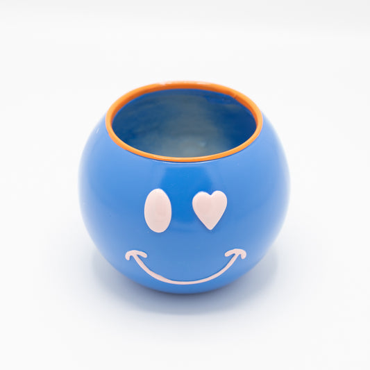 Blauwe Smileypot