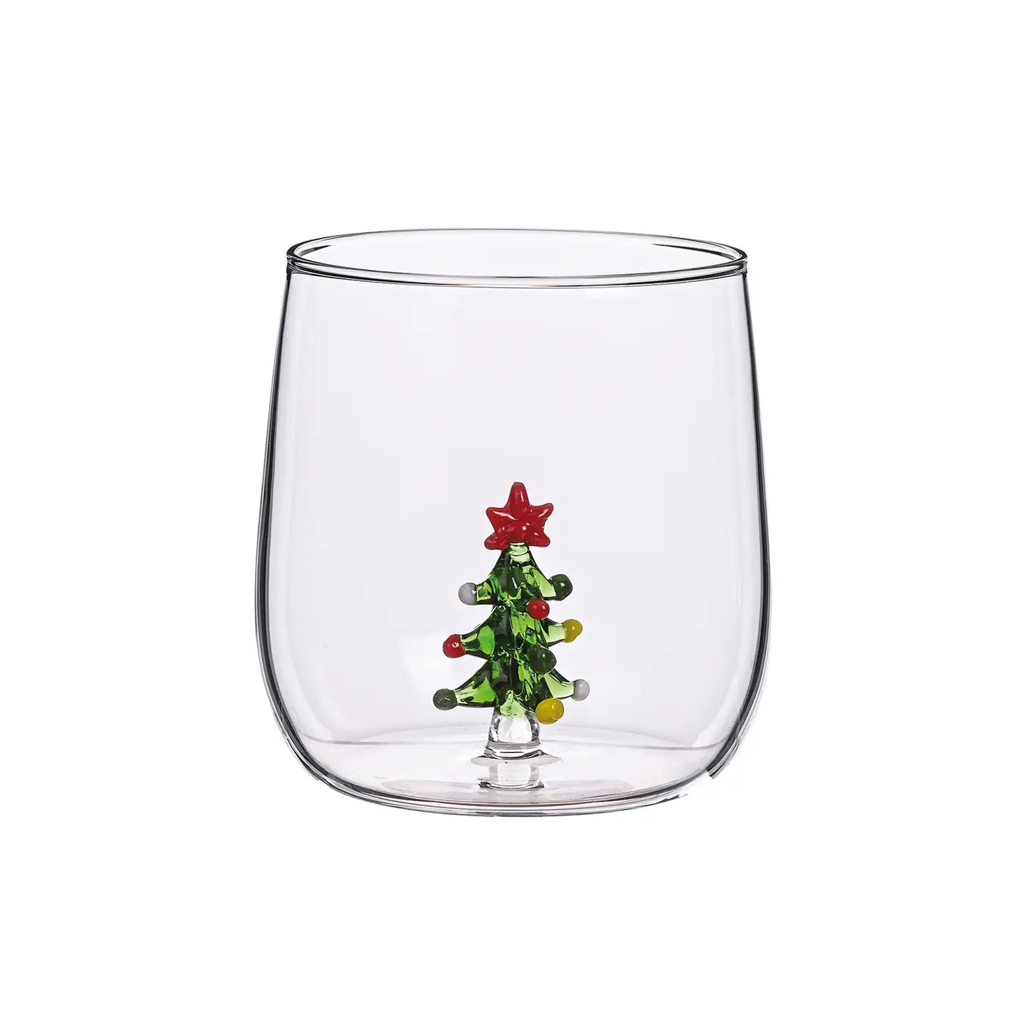 Drinkglas met Kerstboom