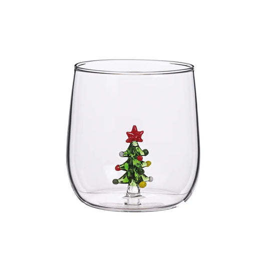 Drinkglas met Kerstboom