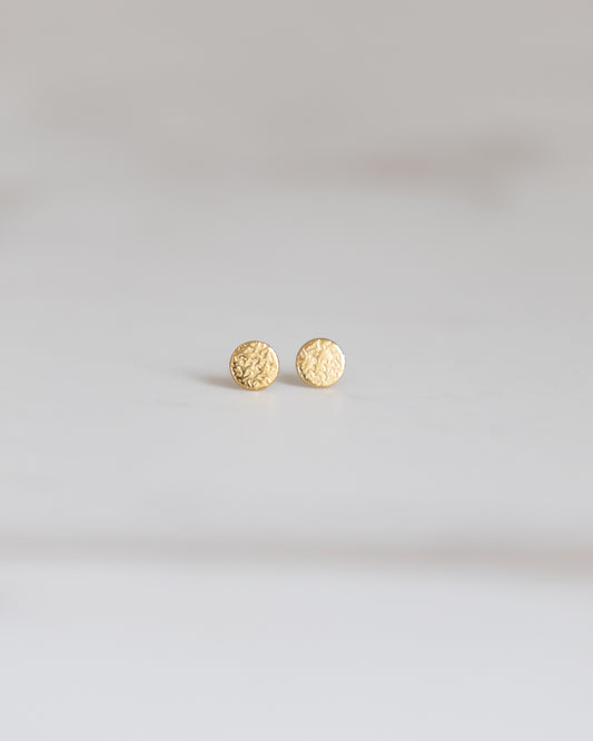 Oorbellen (set van 2) - Rondjes met reliëf