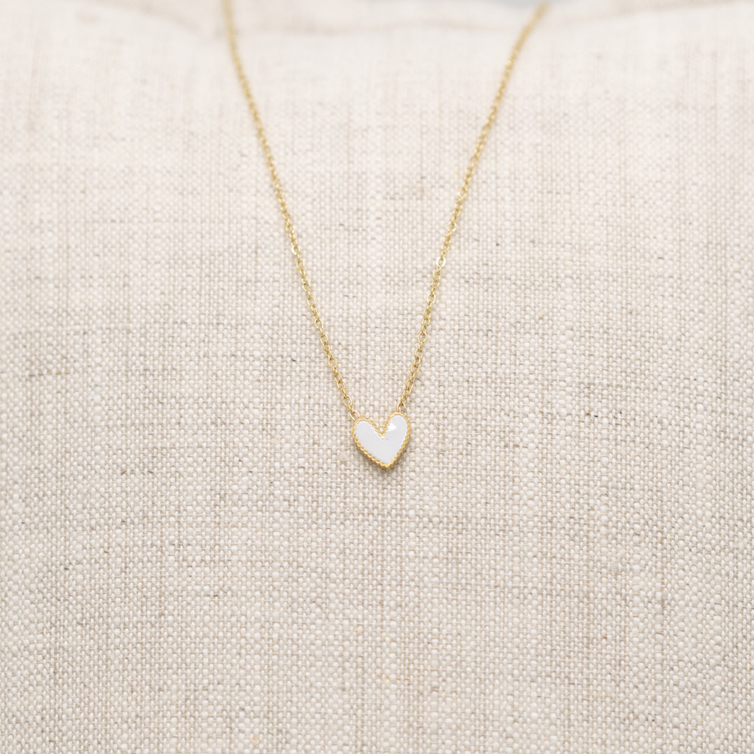 Ketting - wit hartje