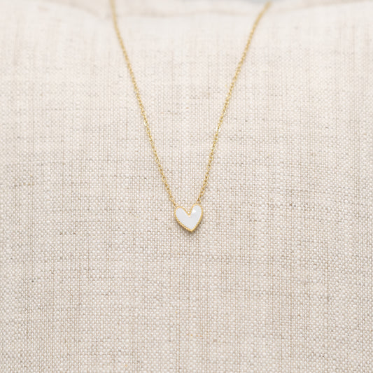 Ketting - wit hartje