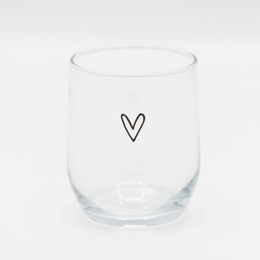 Drinkglas met hartje