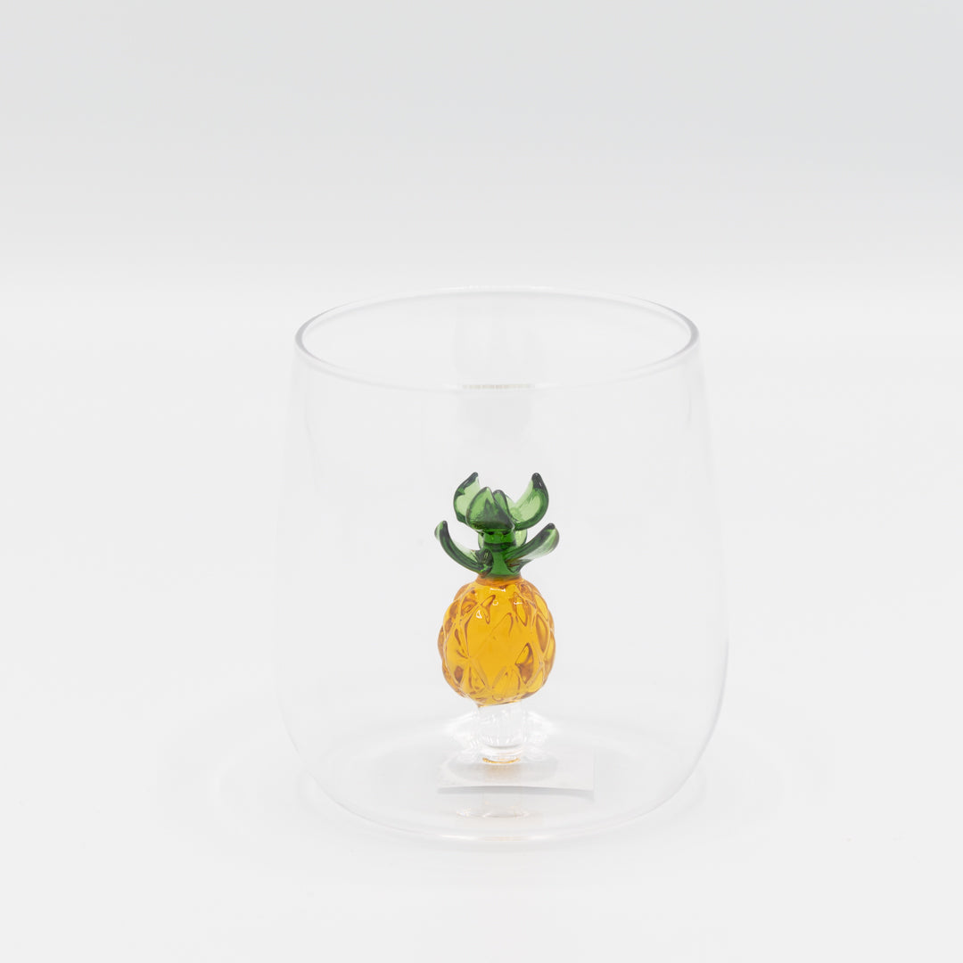 Drinkglas met ananas
