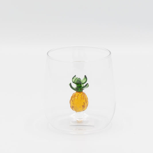 Drinkglas met ananas