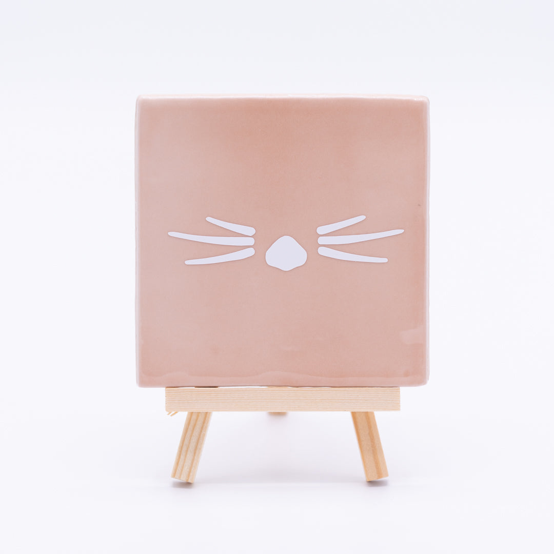 Tegel - Snorharen (roze)