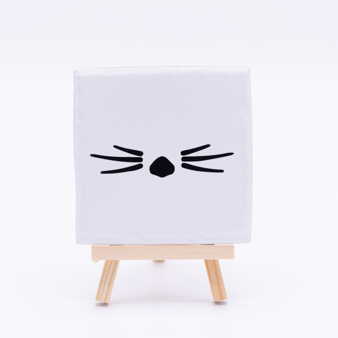 Tegel - Snorharen (wit)