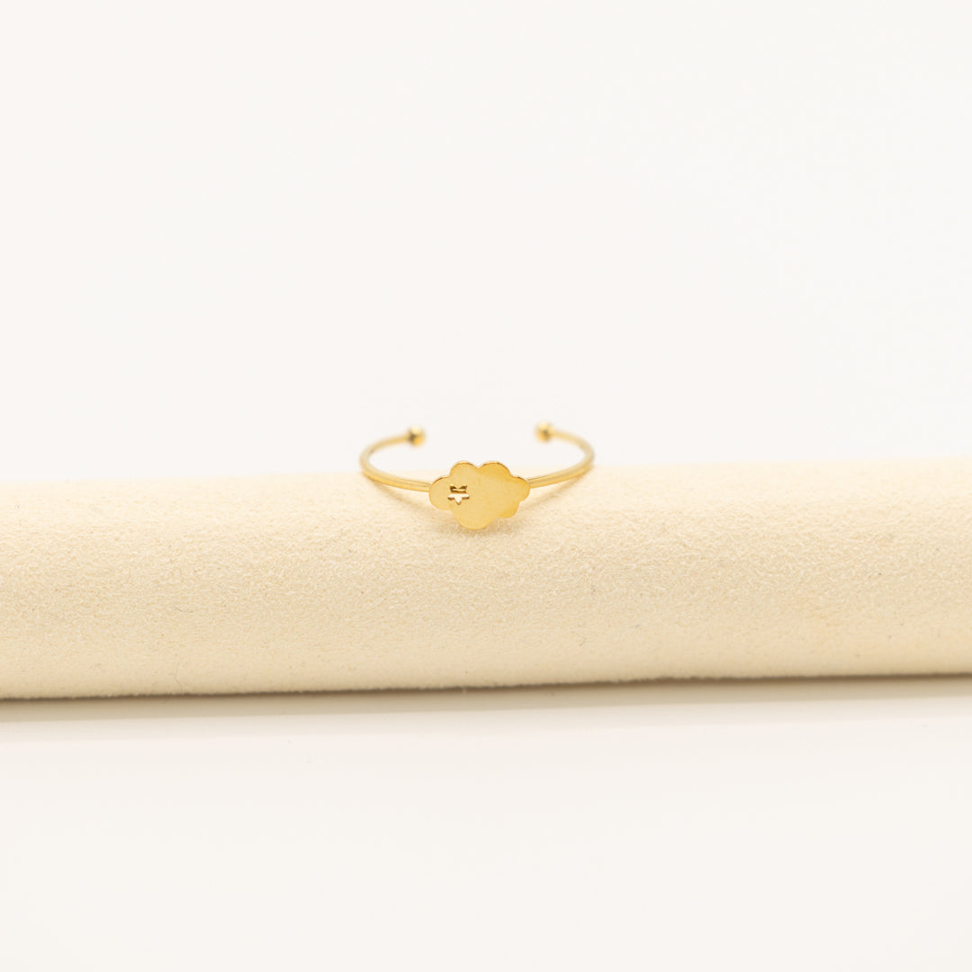Kinderring met gouden wolkje