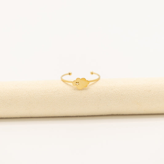 Kinderring met gouden wolkje