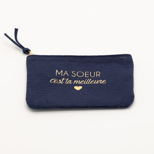 Etui - Ma soeur, c'est la meilleure (blauw)