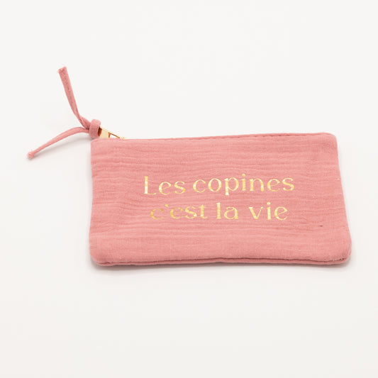 Etui - Les copines, c'est la vie (roze)