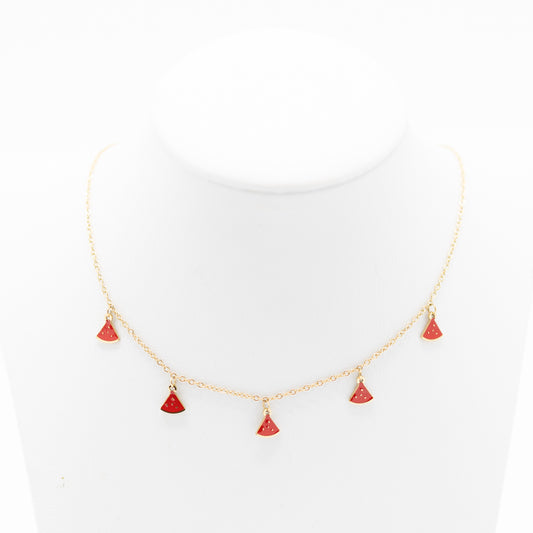 Ketting met pizza/watermeloentjes :)