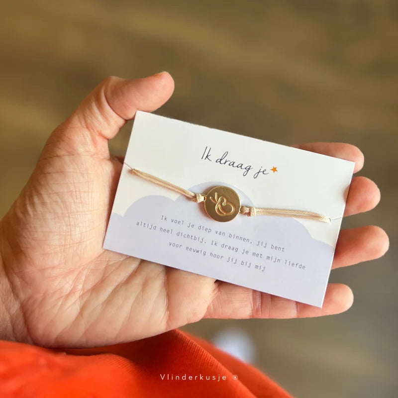 Armbandje 'Ik draag je' - voor jong en oud