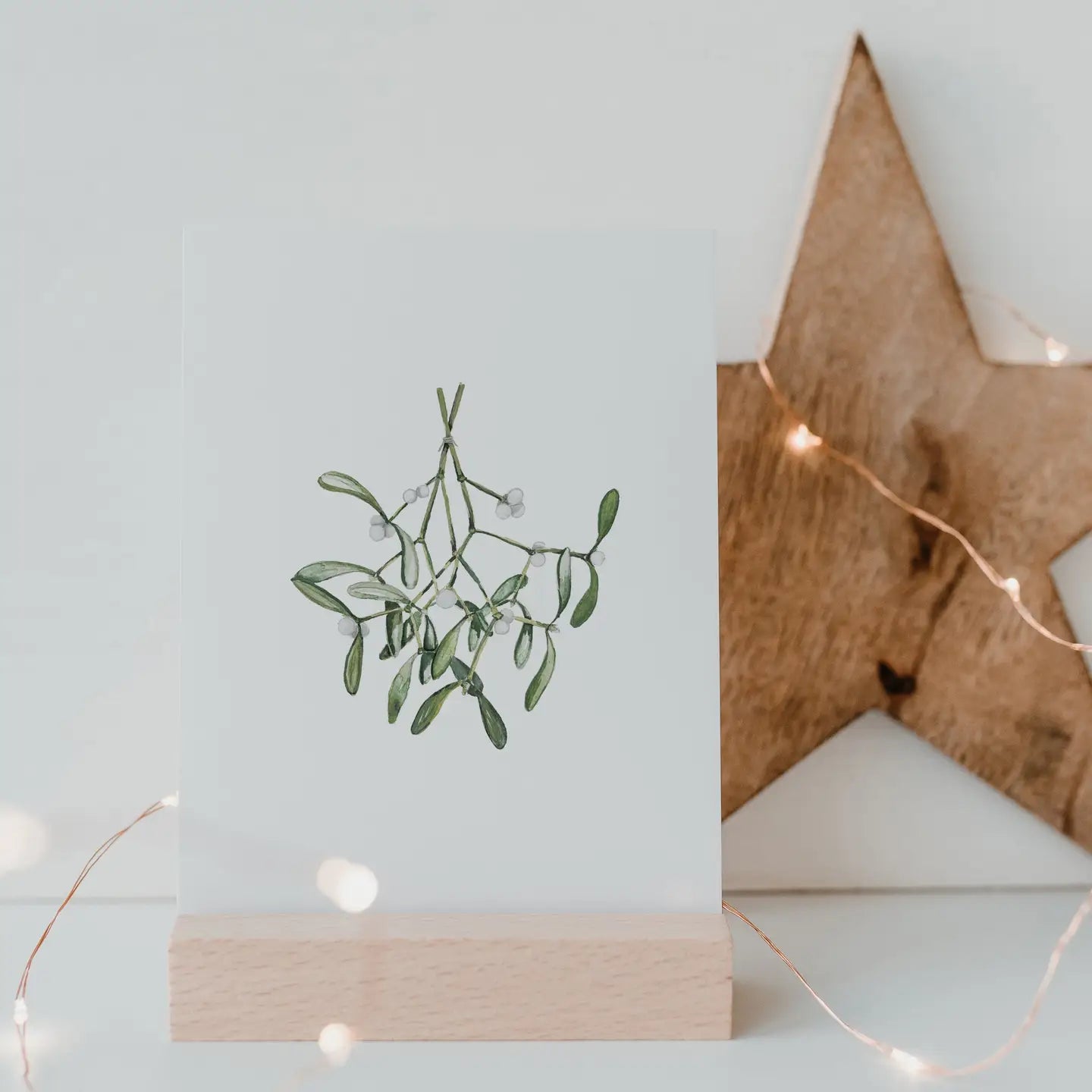 Wenskaart met maretak