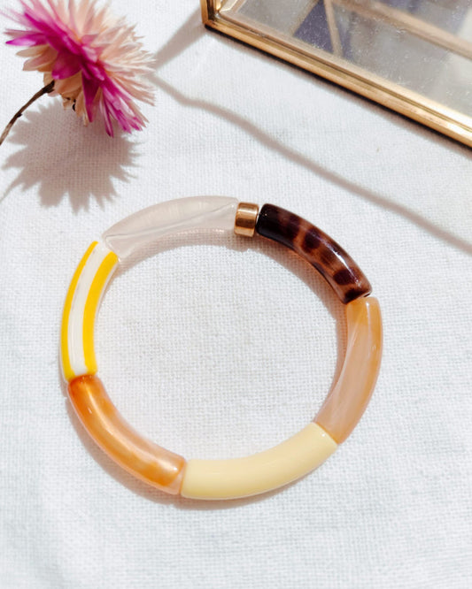 Armband - Geel/luipaard