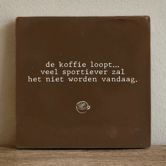 Tegel - De koffie loopt ...